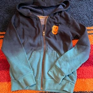 Boys faded AV smiley hoodie